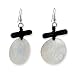 Silver-tone Black Hamba Wood & Hammer Shell title=