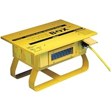 Leviton PB103 50 Amp, 125/250 Volt, Portable Power Distribution Center, Yellow