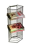 DVD Wall Mountable Black Steel Storage Holder