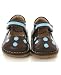 : Rainbow Steps Brown Leather Velcro Shoes w/ Blue Dots *SQUEAKS*