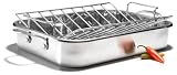 Pinzon Stainless-Steel 16-Inch Roaster with Rack (retired)
