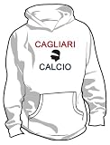 Cagliari Calcio Basic Logo Hoodie, Adult Small - White