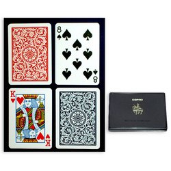 Childrens Toyshop  Toys : Copag Poker Size Regular Index 1546 Playing Cards (Blue Red Setup)