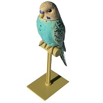 Breezy Singers Parakeet: Realistic Sculpted Bird creates Parakeet Bird Sounds