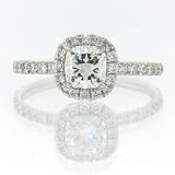 1.17ct Cushion Cut Diamond Engagement Anniversary Ring