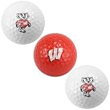 NCAA Wisconsin Badgers 3-Pack Team Logo Golf Balls