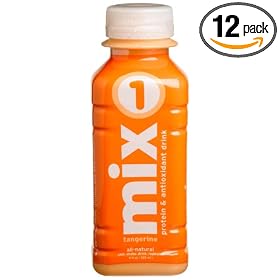 mix1 Protein & Antioxidant Drink, Tangerine, 11-Ounce Bottles (Pack of 12)