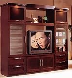 Entertainment Center Milano Collection for Direct View TV - Cayenne Maple