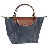 Longchamp Pliages Graphite Mini Duffel Tote Bag Purse