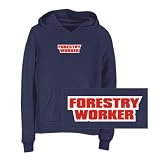 Sweatshirt Woman Navy Blue " Word Forestry Worker " Occupations