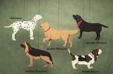 HANGING SHEPHERD, DALMATION, RETRIEVER AND BASSET HOUND DOG, MOBILE, FOR HOME, SCHOOL, STORE OR BEDROOM