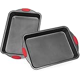 Elite BakewareTM Extra Large All Purpose Baking Pans (2 Pack) with Ultra Nonstick Coating and Sure Grip Handles - Premium Baking Pans - Cookie Sheet - Cake Pans - Roasting Pan (Quantity of 2)