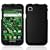 Black Rubber Feel Snap-On Cover Hard Case Cell Phone Protector for Samsung Vibrant T959