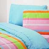 Extra-Long Twin Comforter, Malibu Stripe/Aqua
