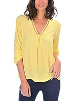 Bleu Marine Blusa (Amarillo)