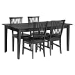 5 Pc Arts and Crafts Dining Table with Leaf and 4 Chairs