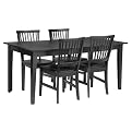 5 Pc Arts and Crafts Dining Table with Leaf and 4 Chairs