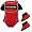 Nike Nebraska Cornhuskers Bib & Booties Set