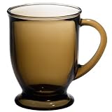 6 PAK: Anchor Hocking 16 oz. Mug - Smokey Brown by HercuGlass