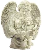 Angel And Child Statue Birdfeeder/Bath