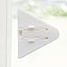 ilovebaby Home Safety Baby Set,Pack of 2 White Sliding Closet Door Locks,Window lock,Prevent Pinching Fingers,and Pack of 5 Black Baby Proofing Cabinet Latches, Universally Works on Any Knob