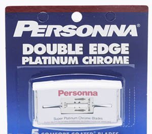Personna Platinum Chrome Double Edge Razor Blades (Pack of 5)