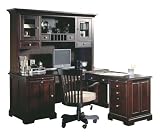 L Shaped Computer Desk with Hutch by Riverside
