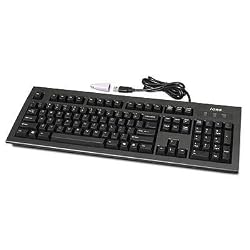 iOne Scorpius M10 Mechanical key switch Keyboard USB + PS/2 black