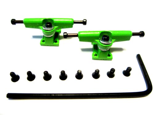 Lime Green Allen Key Fingerboard Trucks - Wooden Fingerboards-Tech Deck-Fingerboarding