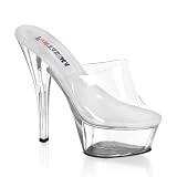 PRINCESS-2016 Inch Sexy High Heel Shoe Women's Platform Shoes Slip On PVC Shoe
