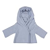 Best Buy Toffee Moon Baby Boys Hooded Shawl Cardigan in Periwinkle/Pebble Stripe Stores