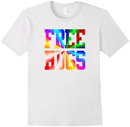 Men's Free Hugs T-Shirt - Funny Shirts Large White