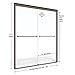 Basco A0583-60CLOR Celesta Sliding Shower Door, Oil Rubbed Bronze, 56-60 in. Wide x 71.25 in. high