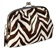 Coach Limited Edition Satin Zebra Frame Clutch Handbag Bag 42988