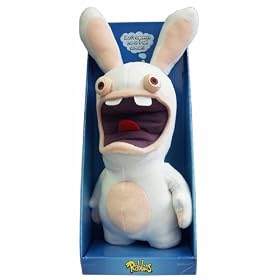 Peluche Lapin Cr�tin qui crie vraiment Bwaaaaaah ! - Don't squeeze me or I will scream