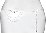 Belly Body Jewelry Waist Chain In Silver