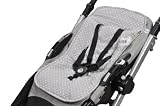 Minene Reversible Pushchair Liner (Grey/White Polka Dot)