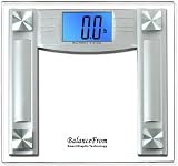 BalanceFrom High Accuracy Digital Bathroom Scale with 4.3" Extra Large Cool Blue Backlight Display and "Smart Step-On" Technology [NEWEST VERSION]