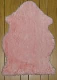 Faux Sheepskin Fur Pelt 2' x 3' (PINK)
