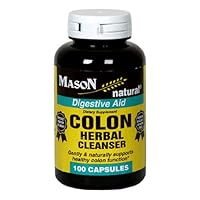 Mason Natural Colon Herbal Cleanser, 100 Capsules (Pack of 4)
