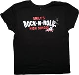 Emily the Strange EMILY'S ROCK-N-ROLL HIGH SCHOOL Black juniors T-Shirt