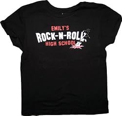 Emily the Strange EMILY'S ROCK-N-ROLL HIGH SCHOOL Black juniors T-Shirt