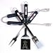Motorhead Products MH5114 MLB 4-Piece BBQ Grilling Utensil Set, Angels
