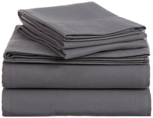 Pinzon Heavyweight Cotton Flannel Sheet Set - Queen, Graphite