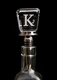 Monogram Glass Wine Stopper - K