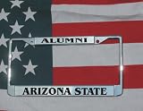 Arizona State Chrome Laser Engraved License Plate Frame