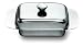Kitchen & Housewares : Alessi - Mazzeri - Vitale Butter Dish 137 Stainless Steel