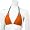 Miami Hurricanes Orange First String Bikini Top