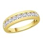 14K Yellow Gold 1 ct. Diamond Men's Wedding Band
