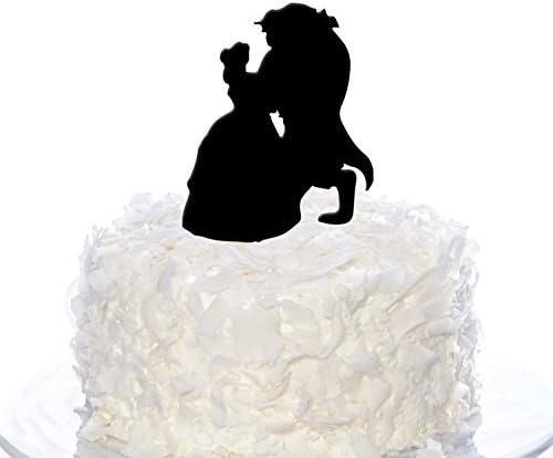 Couple Beauty and Beast Cake Topper, Wedding Cake Topper
